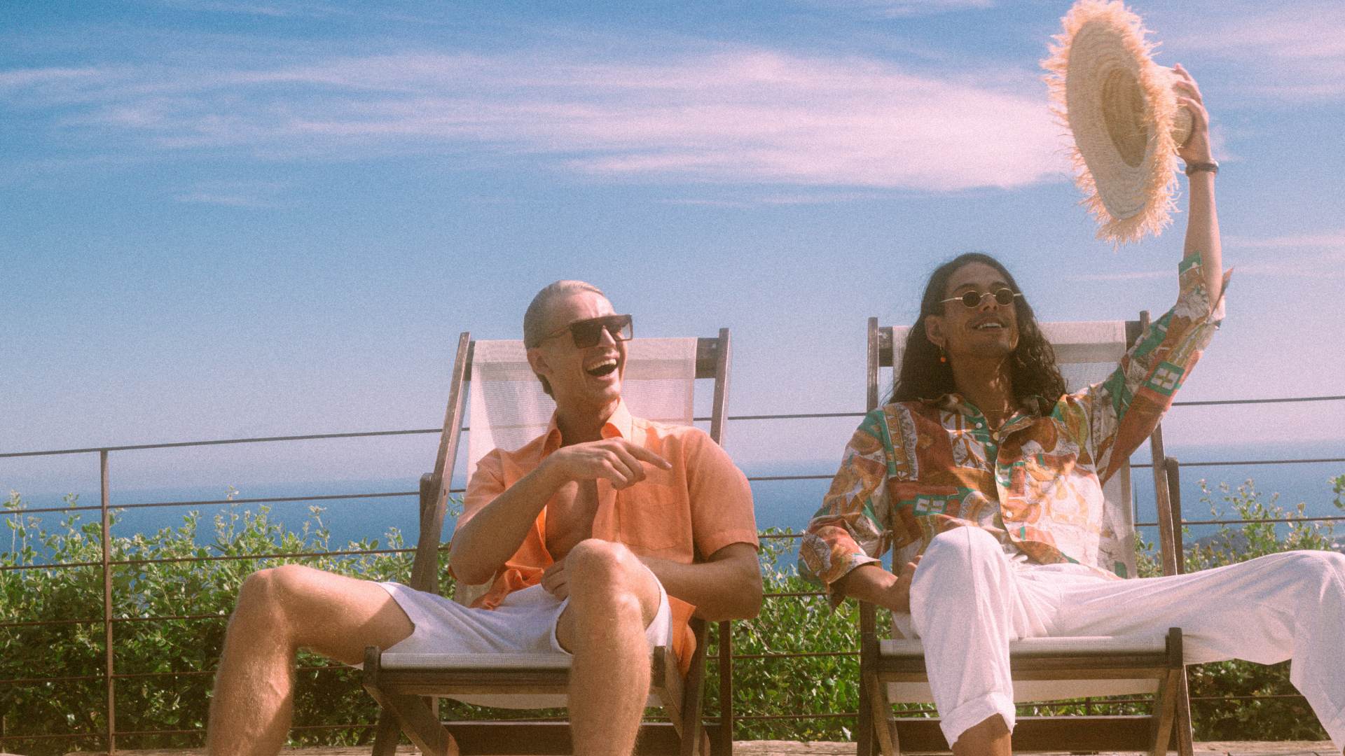 Two men with vintage clothes